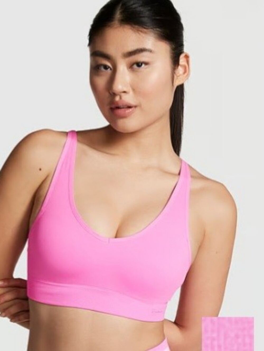 Pink Visctorias Secret Seamless Air Sport Bra Size XL